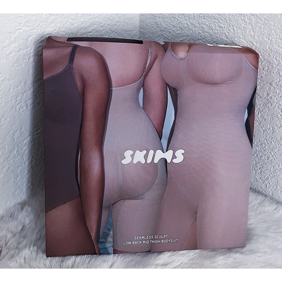 SKIMS Seamless Sculpt Low Back Mid Thigh Bodysuit | Sz L - Picture 2 of 6